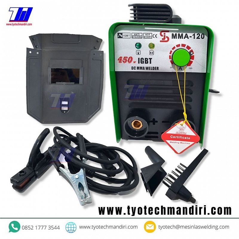 MESIN LAS IGBT DC MMA-120 450W MERK SANJIA