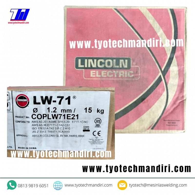 FLUXCORE E71T-1C LW-71 LINCOLN