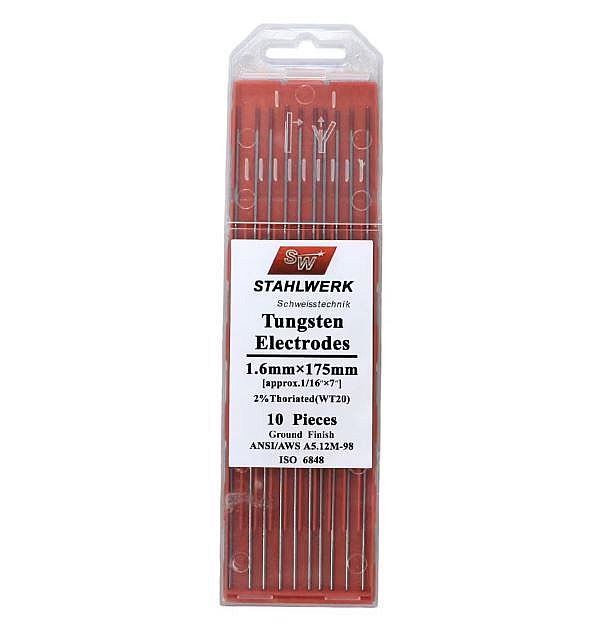 Tungsten red dia. 1,6mm stahlwerk