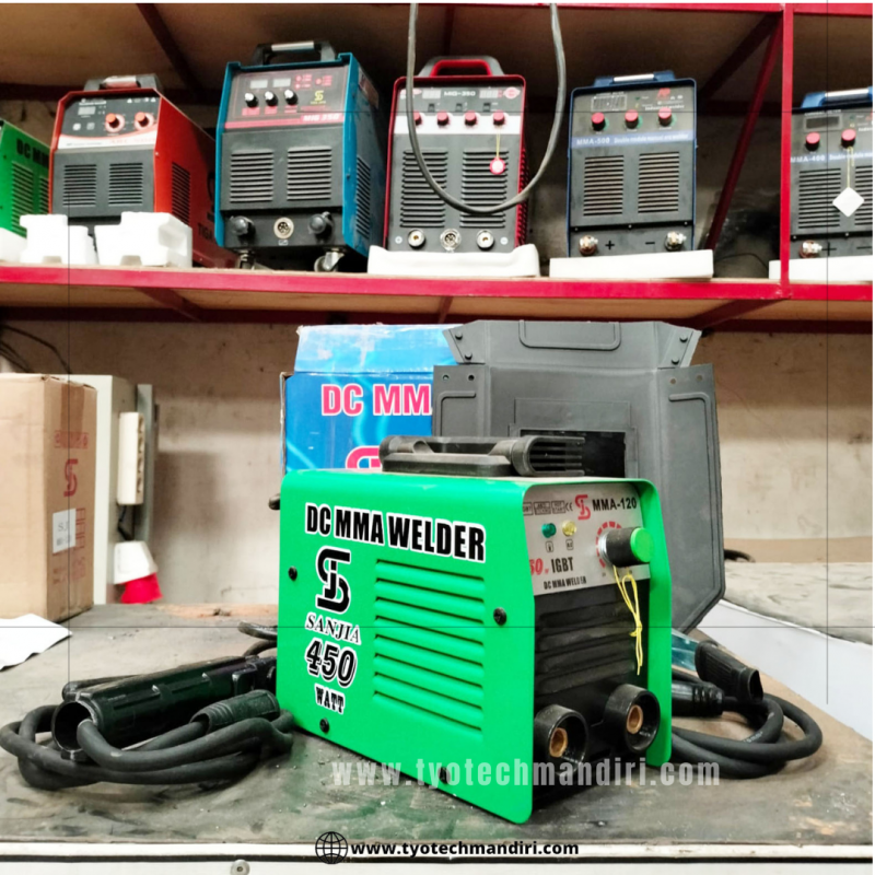 MESIN LAS IGBT DC MMA-120 450W MERK SANJIA