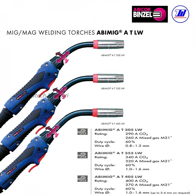 ABIMIG&reg; A T 305 LW ▪ ABIMIG&reg; A T 355 LW ABIMIG&reg; A T 405 LW