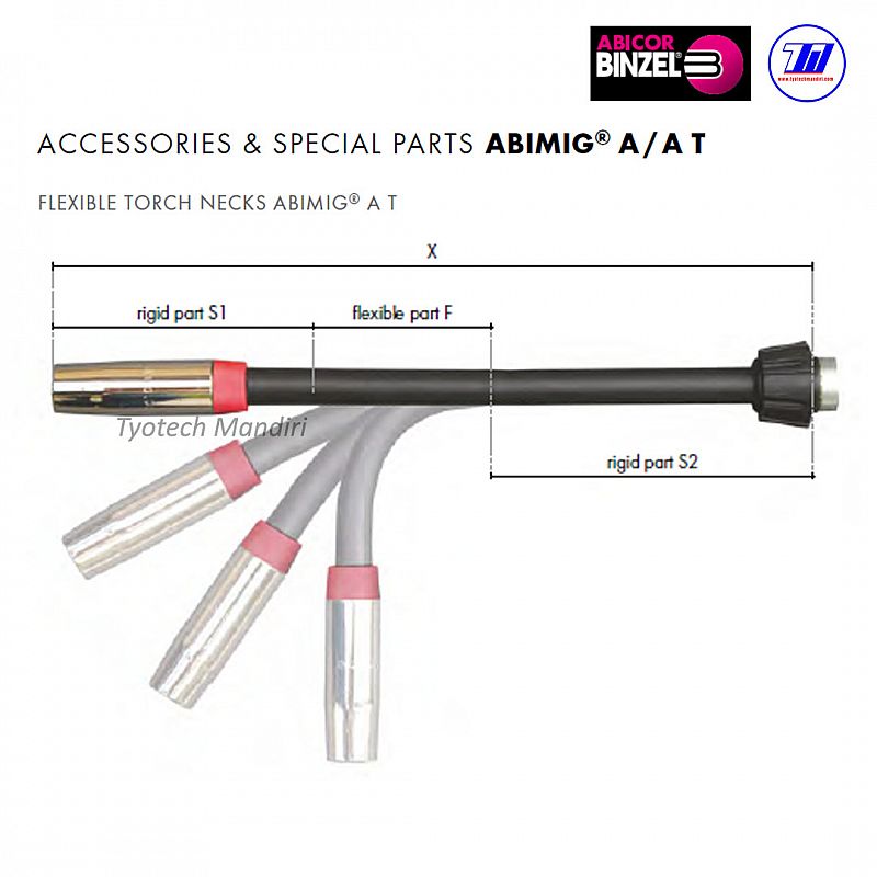 FLEXIBLE TORCH NECKS ABIMIG&reg; A T