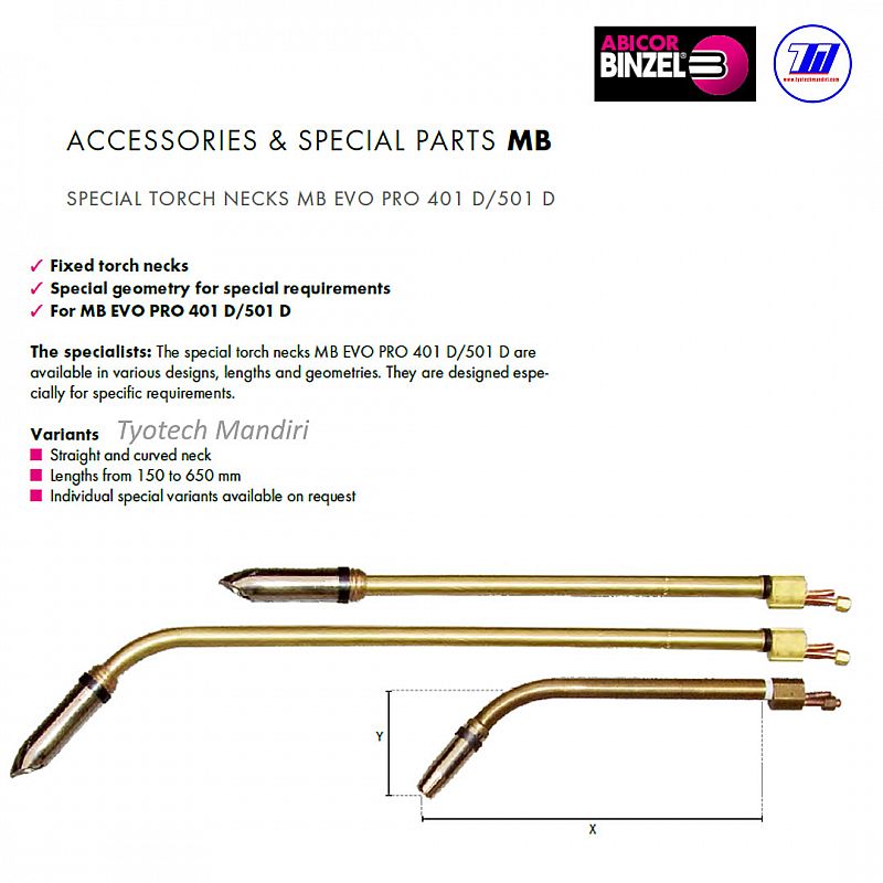 SPECIAL TORCH NECKS MB EVO PRO 401 D/501 D