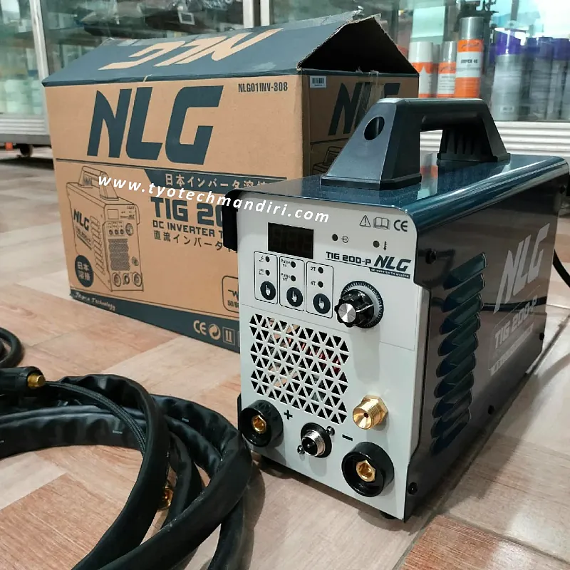 NLG TIG-200P Mesin Las Inverter TIG / MMA Pulse 200 Ampere - Stainless Steel & Besi