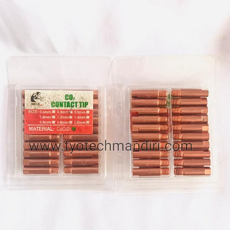 Contact Tip Binzel CUCRZR M6*25 size : 0.8mm
