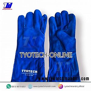 SARUNG TANGAN LAS 14in BIRU