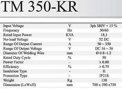 MESIN LAS TM 350-KR MULTIPRO