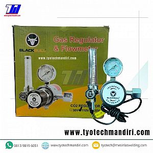 REGULATOR CO2 With HEATER 220V BLACKBULL