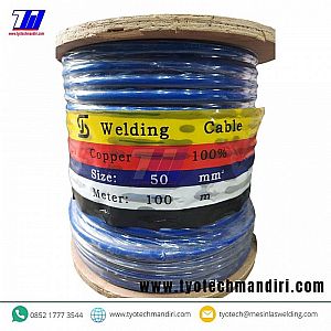 KABEL LAS 50mm BIRU 1 meter - SANJIA