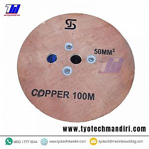 KABEL LAS 50mm BIRU 1 meter - SANJIA