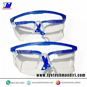 KACAMATA SAFETY LAS BENING (Gagang Biru)