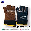 SARUNG TANGAN LAS KOMBINASI COKLAT