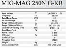 MESIN LAS MIG/MAG 250N G-KR MULTIPRO