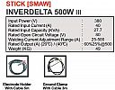 MESIN LAS STICK [SMAW] INVERDELTA 500W III - HUGONG