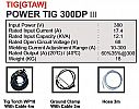 MESIN LAS TIG [GTAW] POWER TIG 300DP III HUGONG