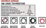 MESIN LAS MIG/MAG [GMAW] NB 350K THYRISTOR HUGONG