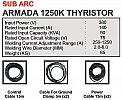 MESIN LAS SUB ARC ARMADA 1250K THYRISTOR HUGONG