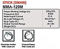MESIN LAS STICK [SMAW] MMA-120N HUGONG